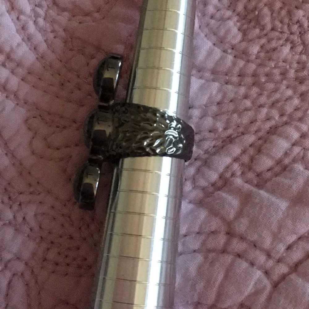 NEW! Rarities Rudliated Quartz Silver Ring - Picture 3 of 5